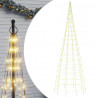 Choinka z lampek, na maszt, 550 ciepłych białych LED, 300 cm