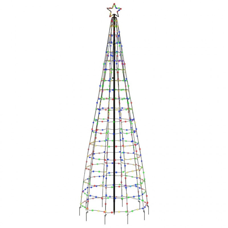 Choinka z lampek, z kołkami, 570 kolorowych LED, 300 cm