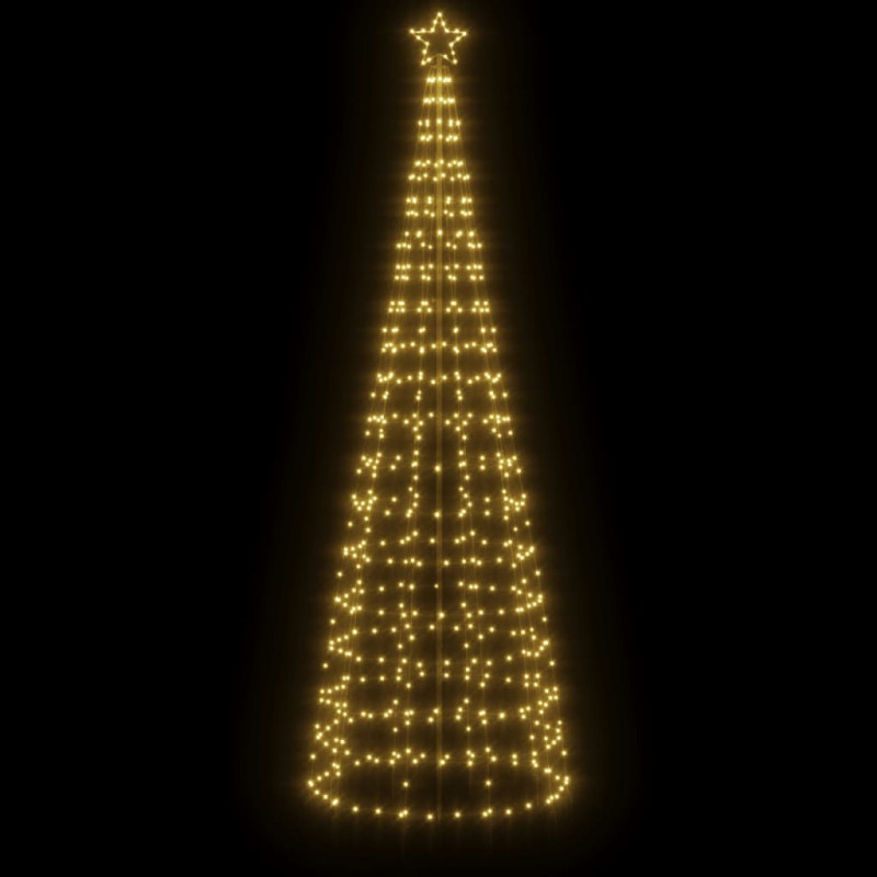 Choinka z lampek, z kołkami, 570 ciepłych białych LED, 300 cm