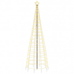 Choinka z lampek, z kołkami, 570 ciepłych białych LED, 300 cm