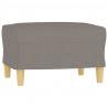 3-cz. komplet wypoczynkowy z poduszkami, taupe, tkanina
