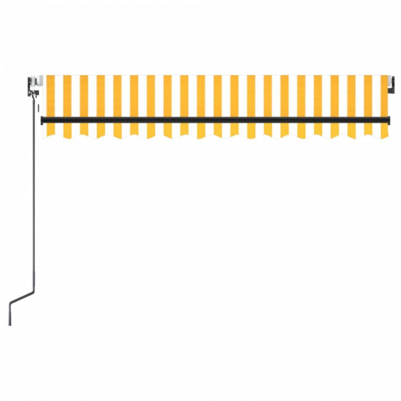 Automatycznie zwijana markiza, LED i czujnik wiatru, 350x250 cm