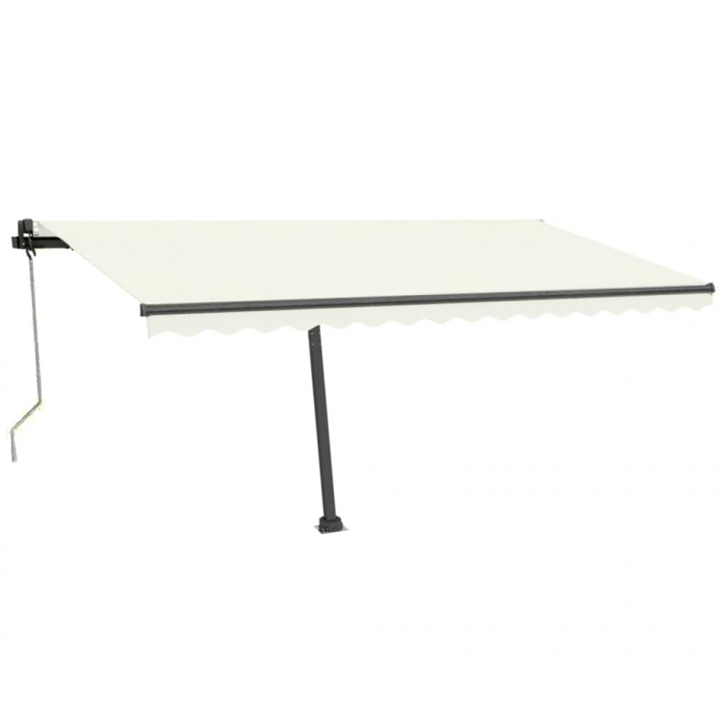 Automatycznie zwijana markiza, LED i czujnik wiatru, 400x350 cm