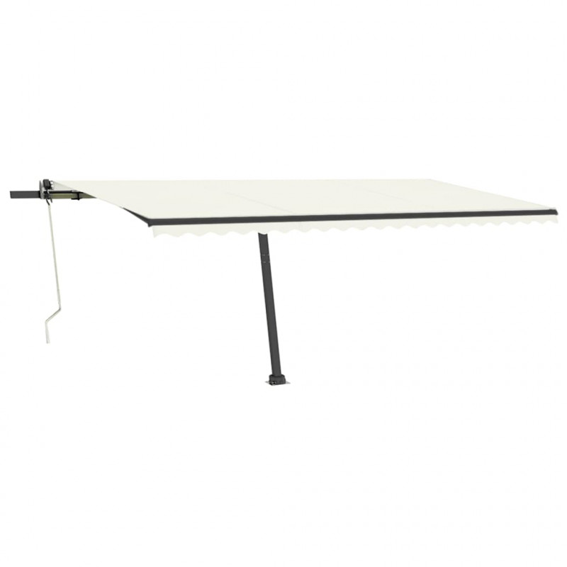 Automatycznie zwijana markiza, LED i czujnik wiatru, 500x350 cm