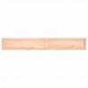 Półka, 200x30x(2-4) cm, surowe lite drewno dębowe