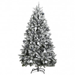 Sztuczna choinka na zawiasach, 300 lampek LED i bombki, 300 cm