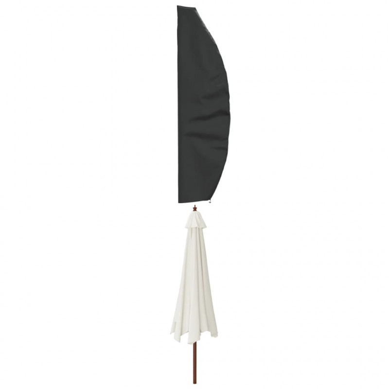 Pokrowiec na parasol ogrodowy, czarny, 280x30/81/45 cm, 420D
