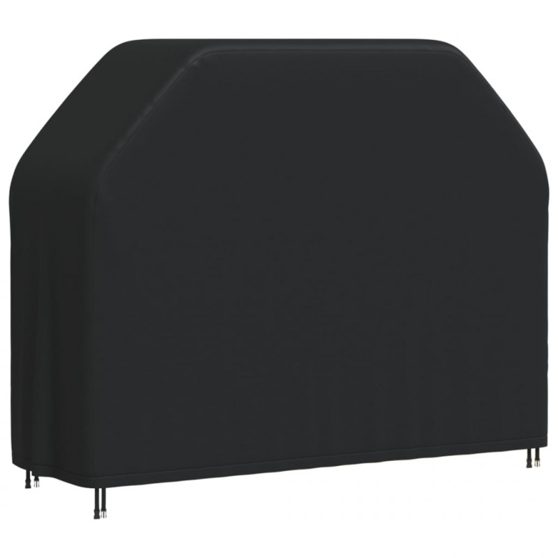 Pokrowiec na grilla, 162x61x122 cm, czarny, tkanina Oxford 420D