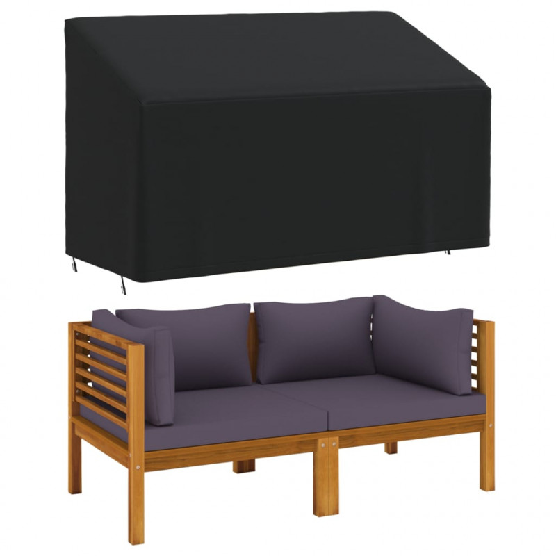 Pokrowce na ławkę 3-os., 2 szt., 165x70x65/94 cm, Oxford 420D