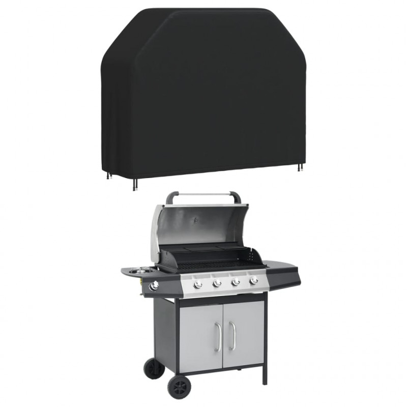 Pokrowce na grill ogrodowy, 2 szt., 162x61x122 cm, Oxford 420D
