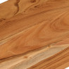 Blat biurka, 140x60x2,5 cm, prostokątny, lite drewno akacjowe