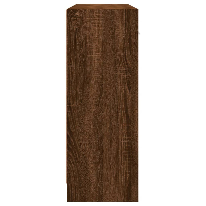 Szafka, brązowy dąb, 91x28x75 cm, materiał drewnopochodny