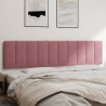 Poduszka na wezgłowie, różowa, 200 cm, aksamitna