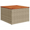6-cz. zestaw mebli ogrodowych z poduszkami, beżowy, polirattan