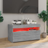 Szafka pod TV z oświetleniem LED, szary dąb sonoma, 75x35x40 cm