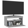 Szafka pod TV z oświetleniem LED, szary dąb sonoma, 75x35x40 cm