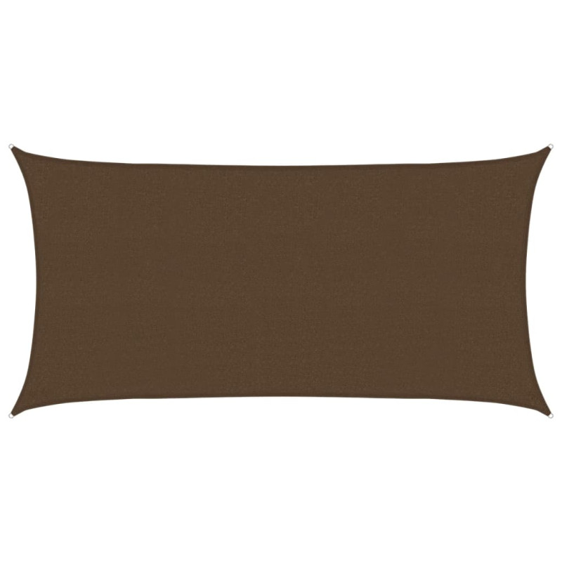 Żagiel przeciwsłoneczny, 160 g/m², brązowy, 2x4 m, HDPE