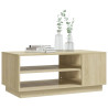 Stolik kawowy, dąb sonoma 102x55x43 cm, materiał drewnopochodny