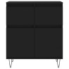 Komoda, czarna, 60x35x70 cm, materiał drewnopochodny