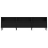 Szafka pod TV, czarna, 150x30x44,5 cm, materiał drewnopochodny