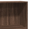 Regał, brązowy dąb, 80x24x76 cm, materiał drewnopochodny