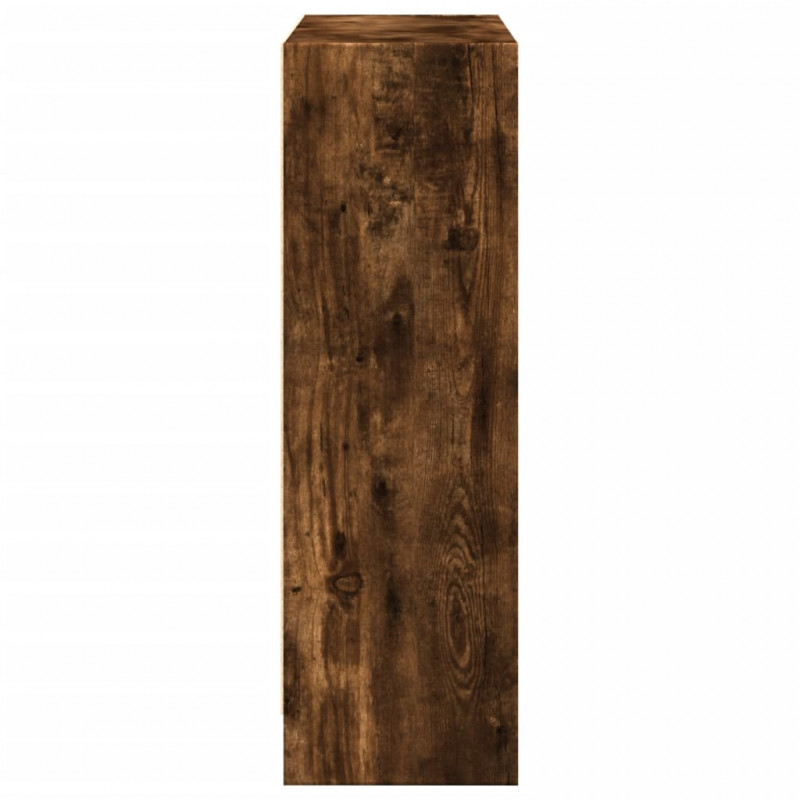 Regał, przydymiony dąb, 80x24x76 cm, materiał drewnopochodny