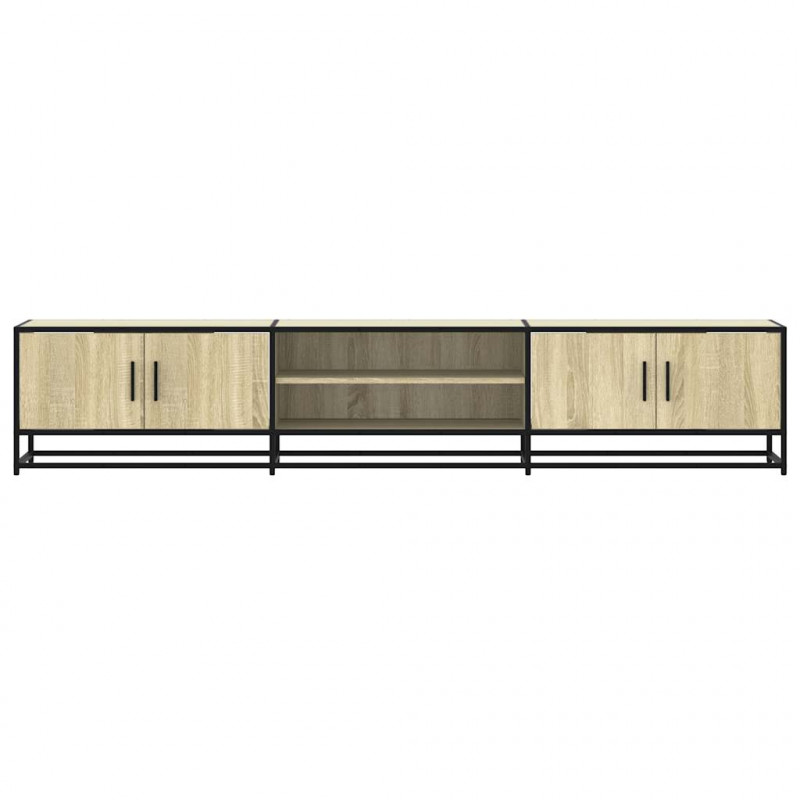 Szafka pod TV, dąb sonoma, 210x35x41cm, materiał drewnopochodny