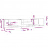 Szafka pod TV, dąb sonoma, 210x35x41cm, materiał drewnopochodny