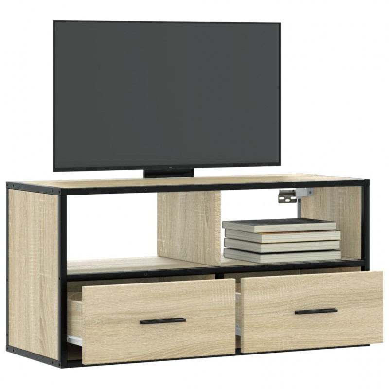 Szafka pod telewizor, dąb sonoma, 80x31x39,5 cm