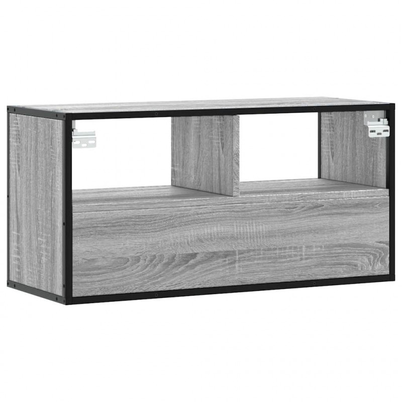 Szafka pod telewizor, szary dąb sonoma, 80x31x39,5 cm