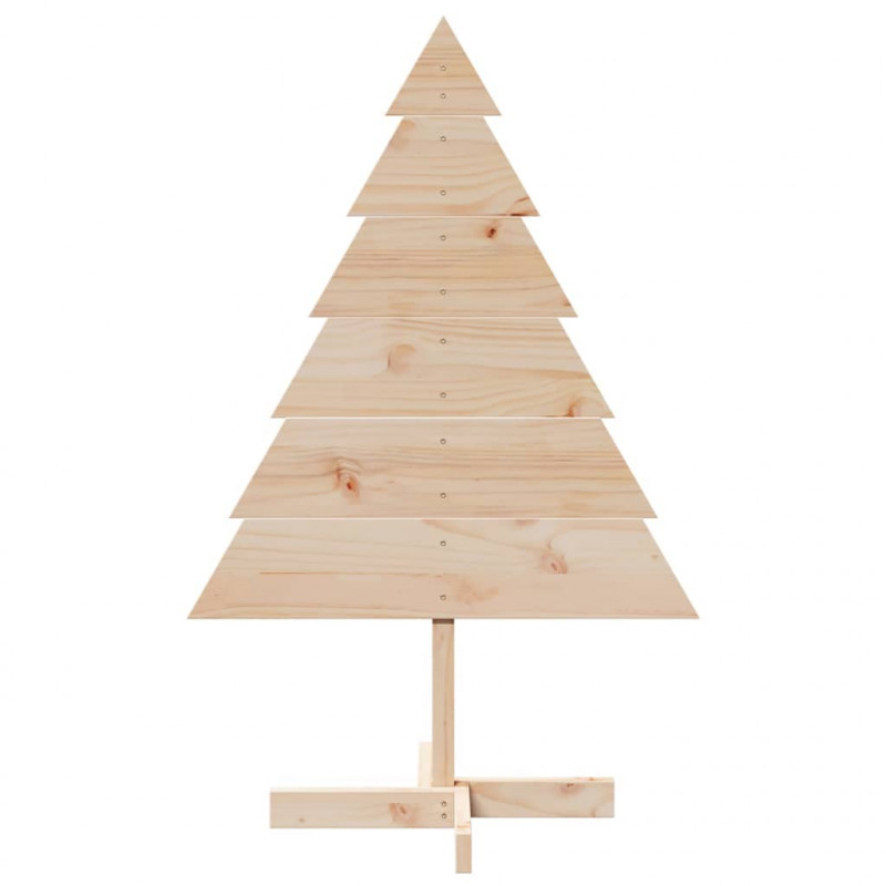 Drewniana choinka do udekorowania, 110 cm, lite drewno sosnowe