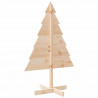 Drewniana choinka do udekorowania, 110 cm, lite drewno sosnowe