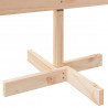 Drewniana choinka do udekorowania, 110 cm, lite drewno sosnowe