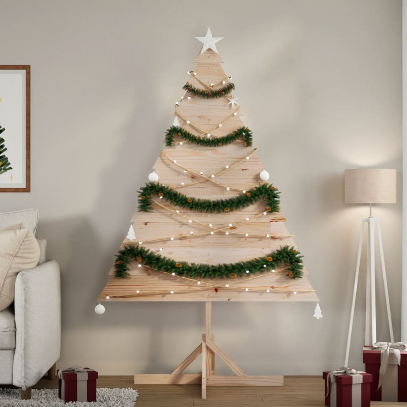 Drewniana choinka do udekorowania, 180 cm, lite drewno sosnowe