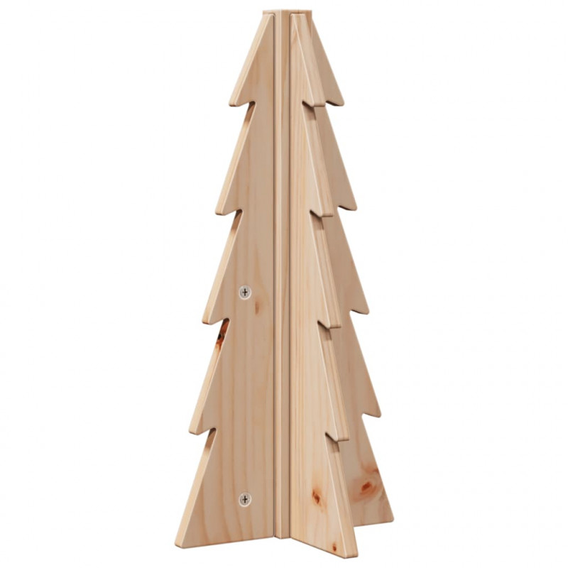 Drewniana choinka do udekorowania, 49 cm, lite drewno sosnowe