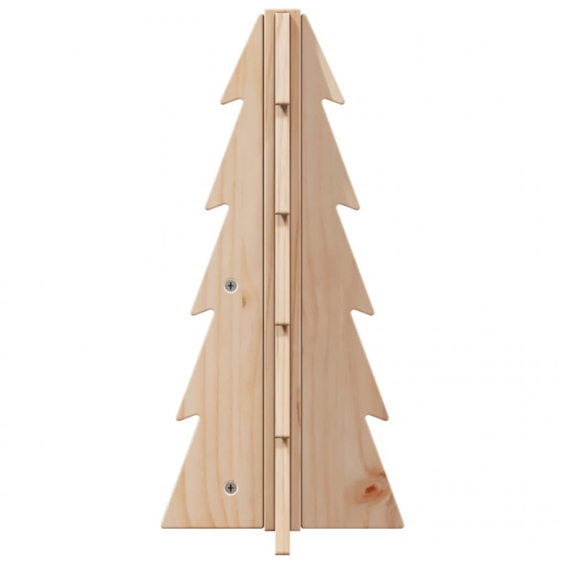 Drewniana choinka do udekorowania, 49 cm, lite drewno sosnowe