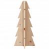 Drewniana choinka do udekorowania, 49 cm, lite drewno sosnowe