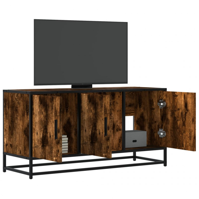 Szafka pod telewizor, przydymiony dąb, 100x35x50 cm