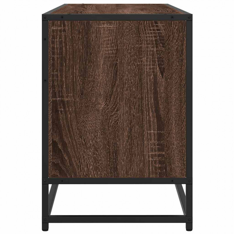 Szafka pod TV, brązowy dąb, 100x35x50 cm