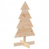 Drewniana choinka do udekorowania, 80 cm, lite drewno sosnowe