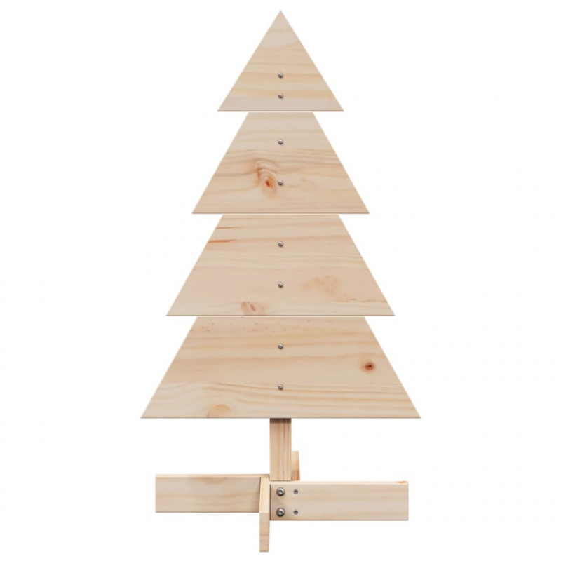 Drewniana choinka do udekorowania, 80 cm, lite drewno sosnowe