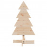 Drewniana choinka do udekorowania, 80 cm, lite drewno sosnowe