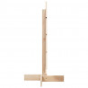 Drewniana choinka do udekorowania, 80 cm, lite drewno sosnowe