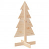 Drewniana choinka do udekorowania, 80 cm, lite drewno sosnowe