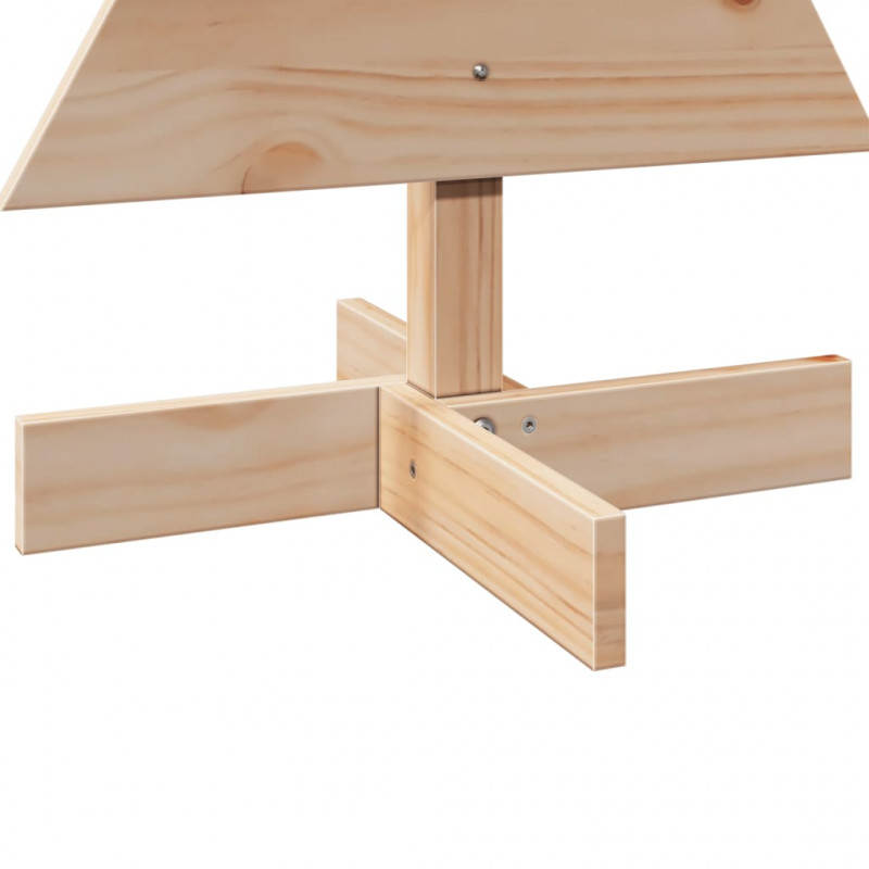 Drewniana choinka do udekorowania, 80 cm, lite drewno sosnowe