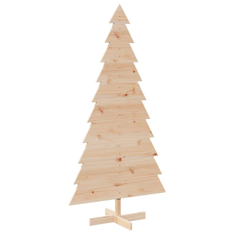 Drewniana choinka do udekorowania, 180 cm, lite drewno sosnowe