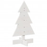 Drewniana choinka do udekorowania, biała, 60 cm, sosnowa