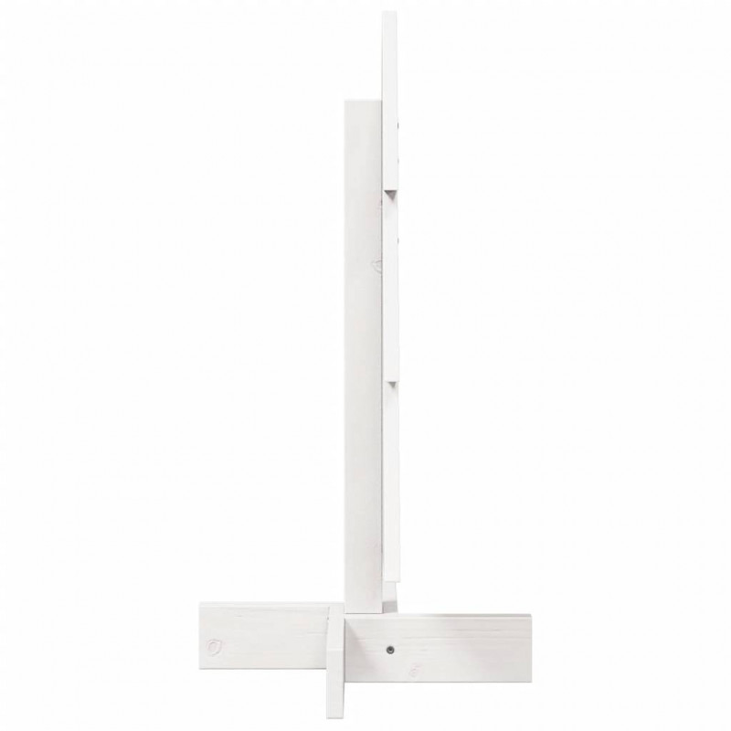 Drewniana choinka do udekorowania, biała, 60 cm, sosnowa