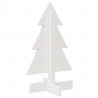 Drewniana choinka do udekorowania, biała, 60 cm, sosnowa