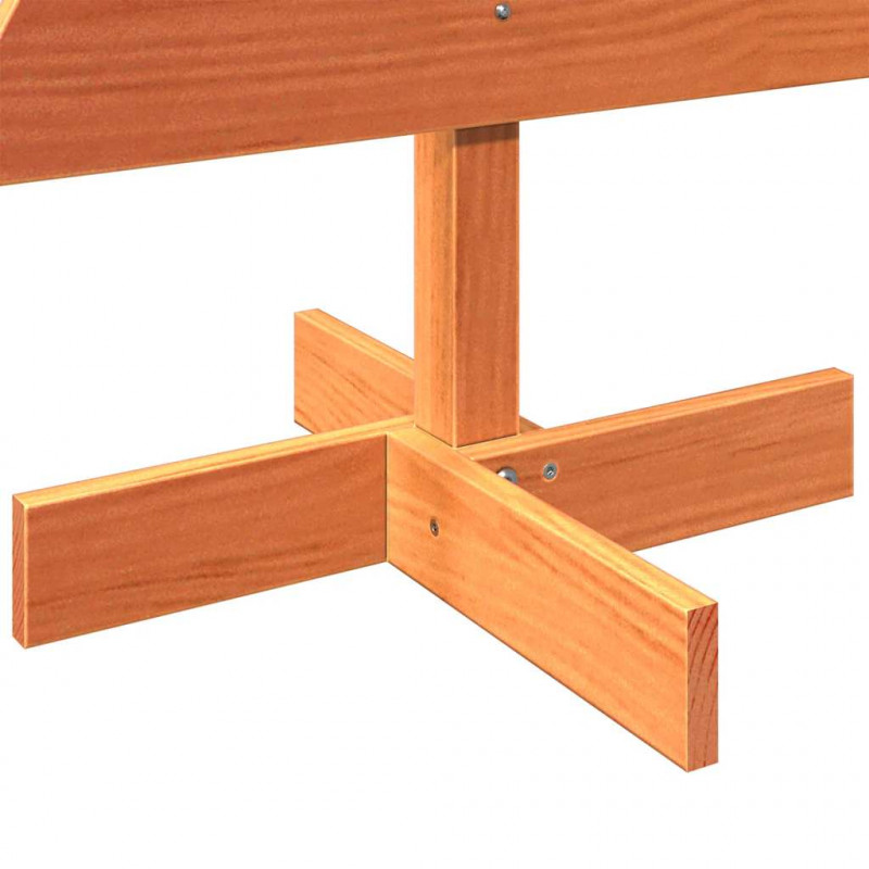 Drewniana choinka do udekorowania, woskowy brąz, 100 cm, sosna